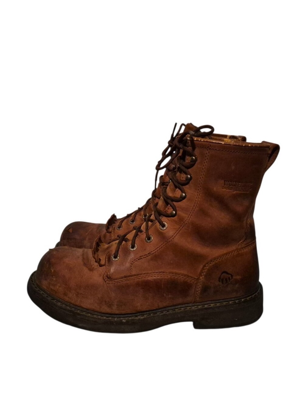 Wolverine Ingham Durashocks Steel-Toe8" Kiltie Lacer Work Boot Men's Size 10.5M